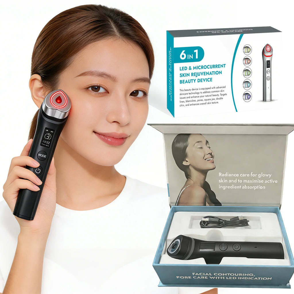 P Age Boosters Pro R 6 in1 Handheld Facials جهاز عناية بالوجه 6 في 1