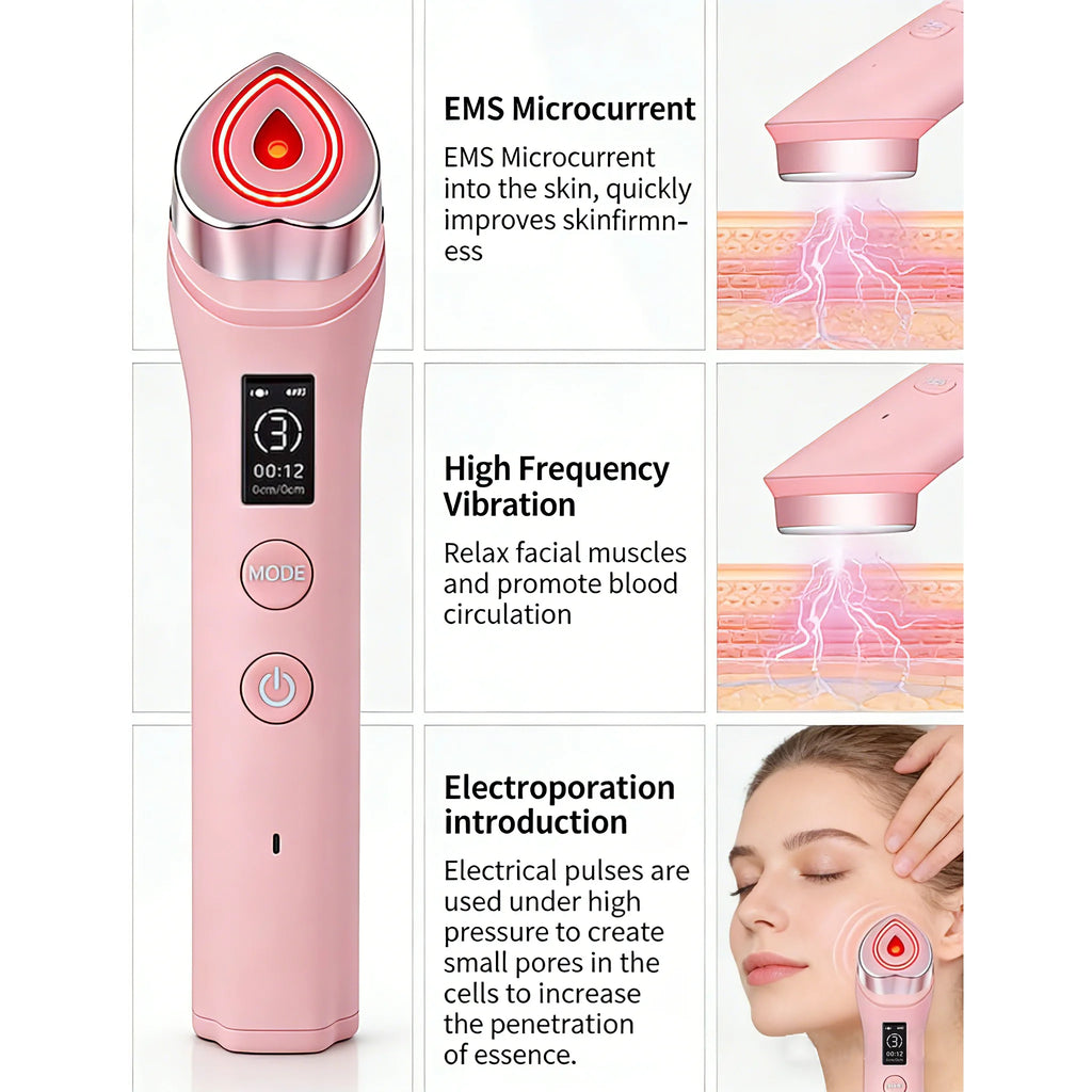 P Age Boosters Pro R 6 in1 Handheld Facials جهاز عناية بالوجه 6 في 1