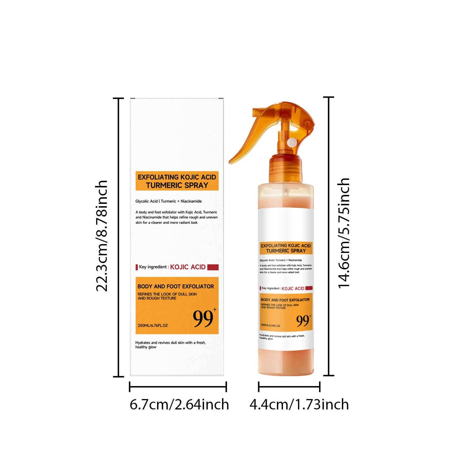 Kojic Acid Turmeric Care Spray بخاخ تقشير بحمض الكوجيك والكركم