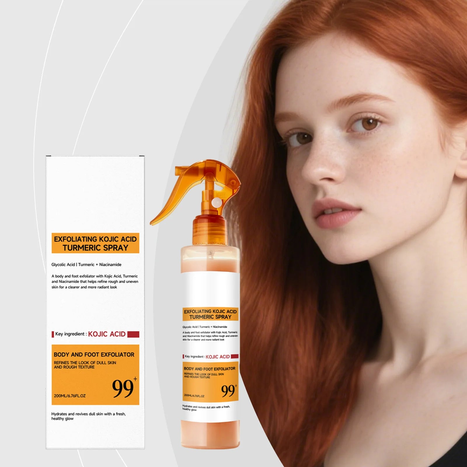 Kojic Acid Turmeric Care Spray بخاخ تقشير بحمض الكوجيك والكركم