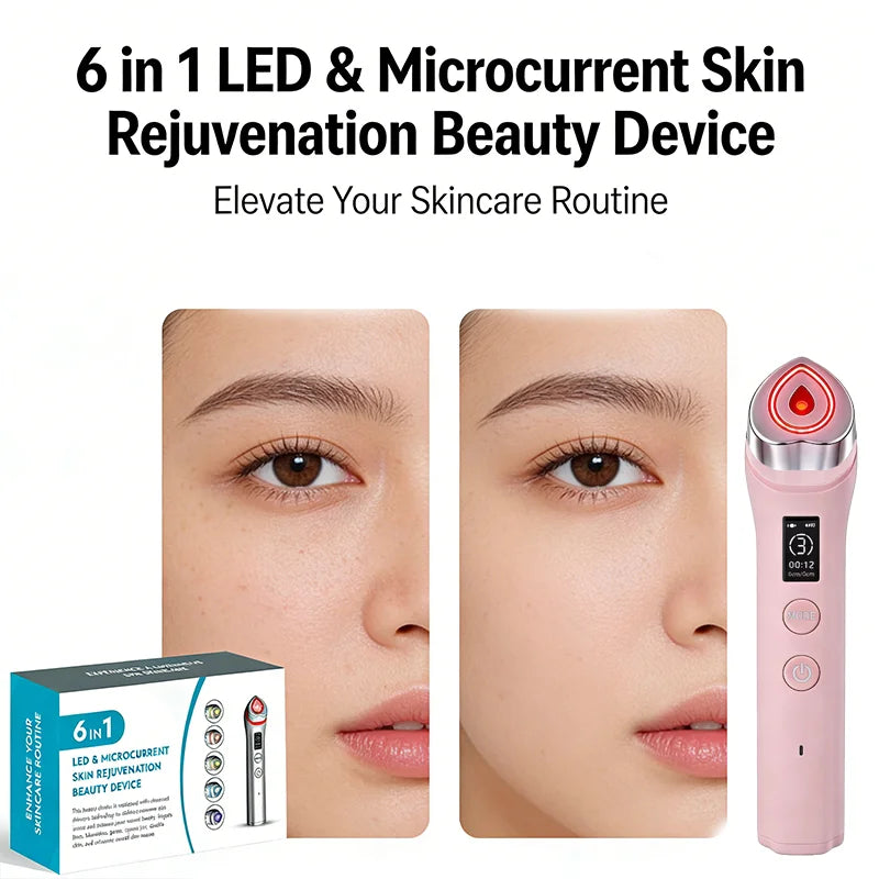 P Age Boosters Pro R 6 in1 Handheld Facials جهاز عناية بالوجه 6 في 1