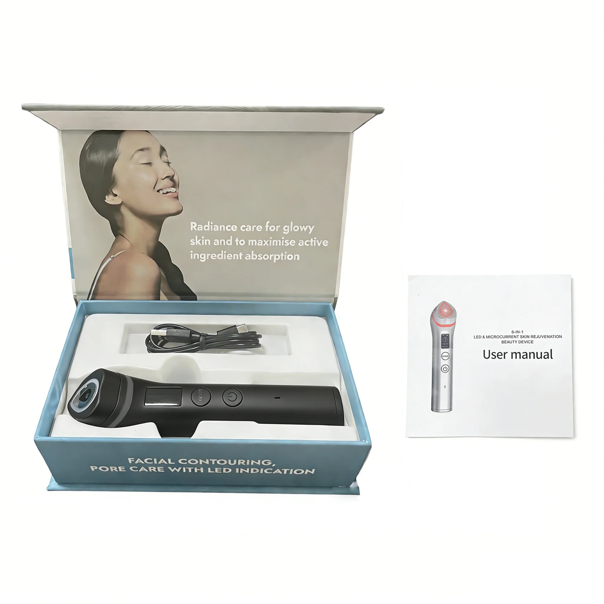 P Age Boosters Pro R 6 in1 Handheld Facials جهاز عناية بالوجه 6 في 1
